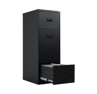 Talos 4 Drw Filing Cab Black