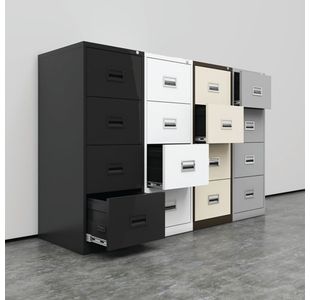 Talos 4 Drw Filing Cab Black