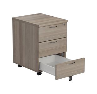 Jemini 3 Drw Mob Ped Grey Oak