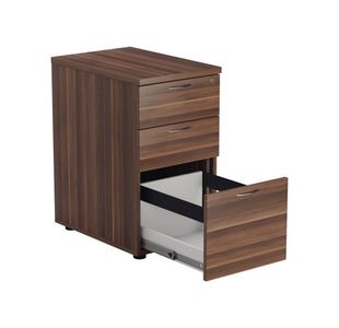 Jemini 3 Drw Desk High Walnut