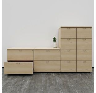 Jemini 2 Drw Side Filing Grey Oak