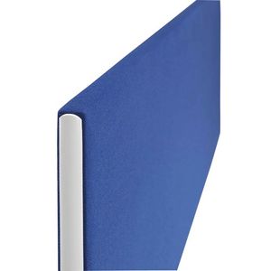 Jemini Straight Mtd Desk Screen Blue