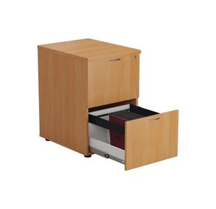 Jemini 2 Drawer Filing Cabinet Beech
