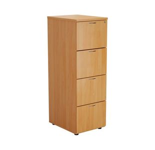 Jemini 4 Drawer Filing Cabinet Beech