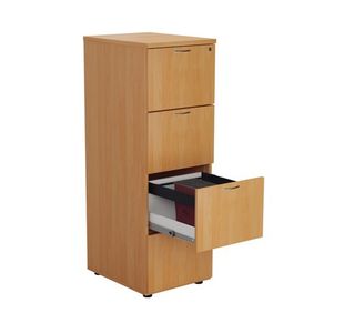 Jemini 4 Drawer Filing Cabinet Beech