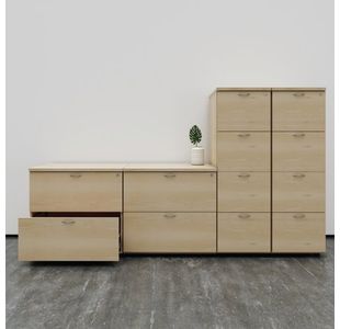 Jemini 4Drw Filing Cabinet Nova Oak