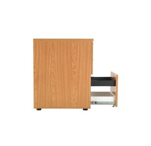 Jemini 3 Drw Desk High Pedestal Noak