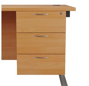 Jemini 3 Drw Fixed Ped Beech