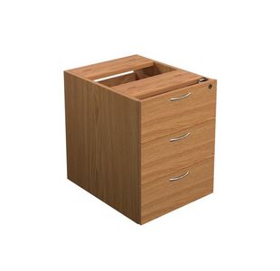 Jemini 3 Drw Fixed Ped Nova Oak