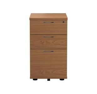 3Drw Under Desk Pedestal Nova Oak