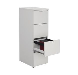 First 4 Drw Filing Cab White