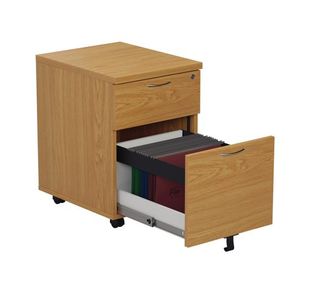 First 2Drw Mobile Pedestal Nova Oak