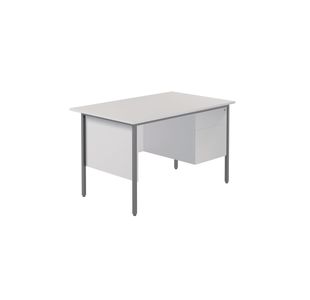 Serrion Rect 2 Drw Ped White