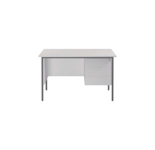 Serrion Rect 3 Drw Ped White
