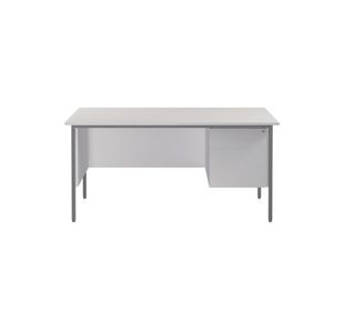 Serrion Rect 2 Drw Ped White