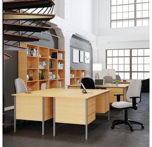 Serrion Rect 3 Drw Ped White