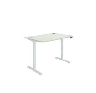 Sm Sit/Stand Desk 1200X800 Wht/Wht