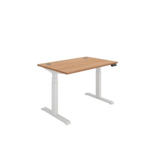 Dm Sit/Stand Desk 1200X800 Beech/Wht