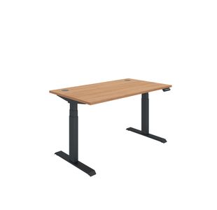 Dm Sit/Stand Desk 1400X800 Beech/Blk