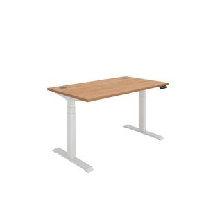 Dm Sit/Stand Desk 1400X800 Beech/Wht