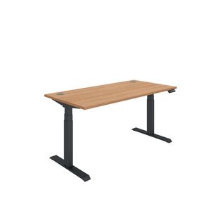 Dm Sit/Stand Desk 1600X800 Beech/Blk