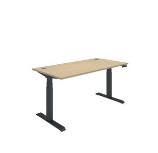 Dm Sit/Stand Desk 1600X800 Oak/Blk