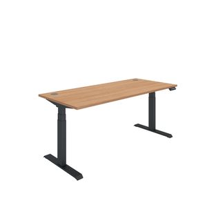 Dm Sit/Stand Desk 1800X800 Beech/Blk