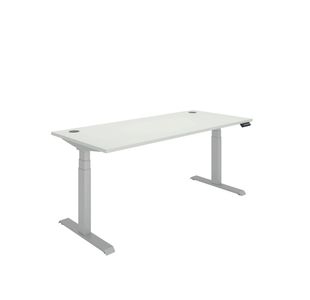 Dm Sit/Stand Desk 1800X800 Wht/Slv