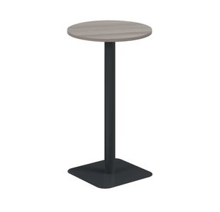 Origin 600Mm High Table Grey Oak/Blk