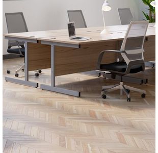 Jemini Single Rect Desk 800 Beech