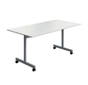 Tilting Rect Tbl 1600X800 White/Slv