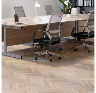 Jemini Single Rect Desk 800 Maple