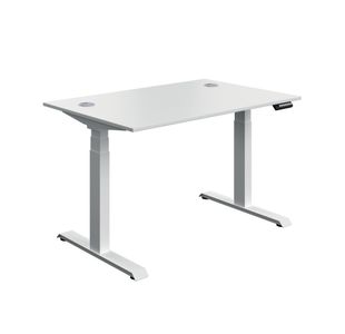 Dm Sit/Stand Desk 1200X800 Wht/Wht
