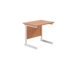 Jemini Single Rect Desk 800 Beech