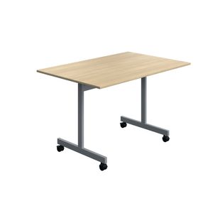 Tilting Rect Tbl 1200X800 Oak/Slv