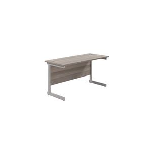 Jemini Rect Desk 1200 G/Oak/Slv