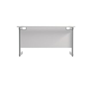 Jemini Rect Desk 1200 White/Silver