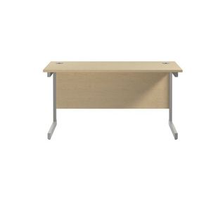 Jemini Rect Desk 1200 Maple/Silver