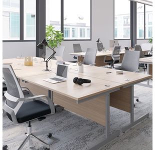 Jemini Single Rect Desk 1400 Beech