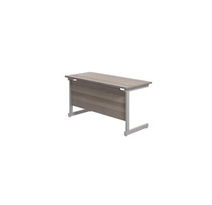Jemini Single Rect Desk 1400 G/Oak