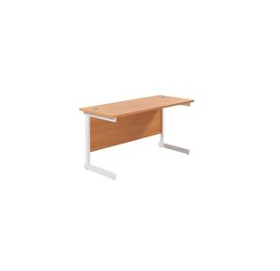 Jemini Single Rect Desk 1400 Beech