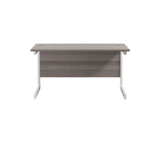 Jemini Single Rect Desk 1400 G/Oak