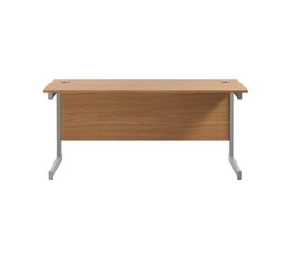 Jemini Single Rect Desk 1600 N/Oak