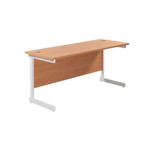 Jemini Single Rect Desk 1600 Beech