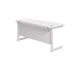 Jemini Single Rect Desk 1800 White