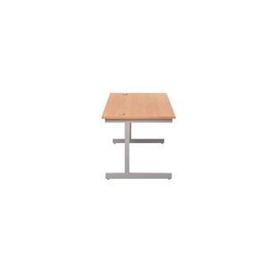 Jemini Rect Desk 1200 Beech/Silver