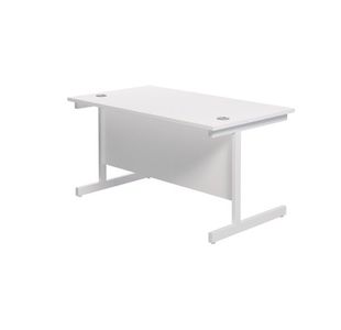 Jemini Single Rect Desk 1200 White