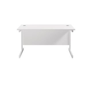 Jemini Single Rect Desk 1200 White
