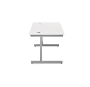 Jemini Single Rect Desk 1400 White