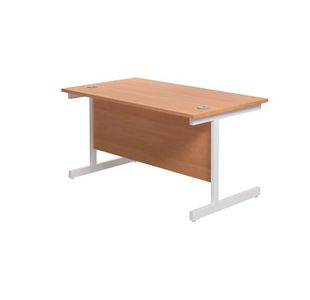 Jemini Single Rect Desk 1400 Beech